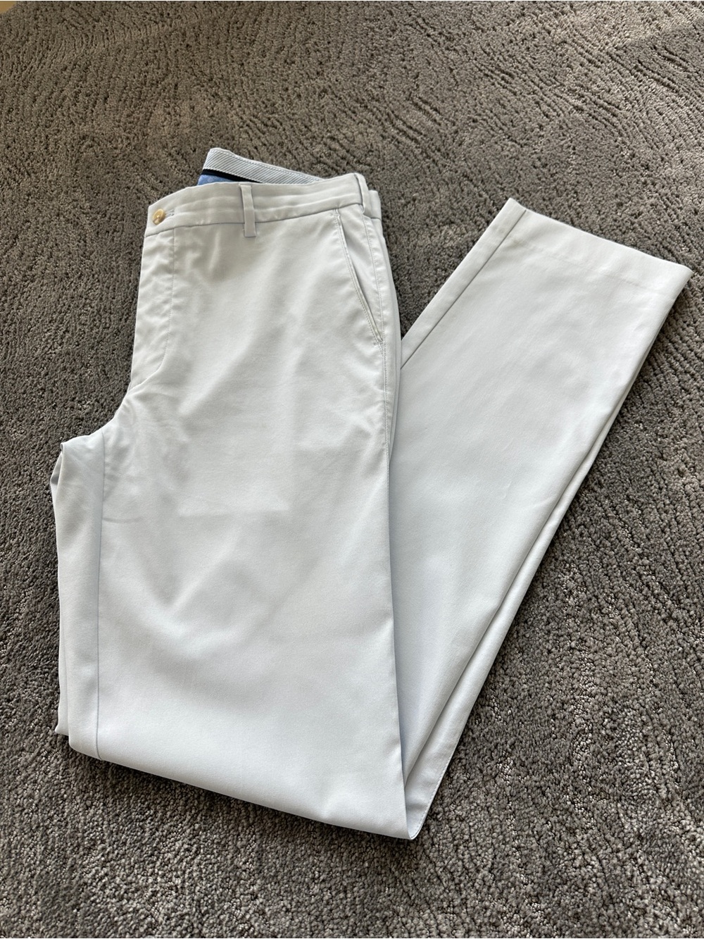 Peter Millar Raleigh Performance Pant 32x34 - Light Gray - Like New